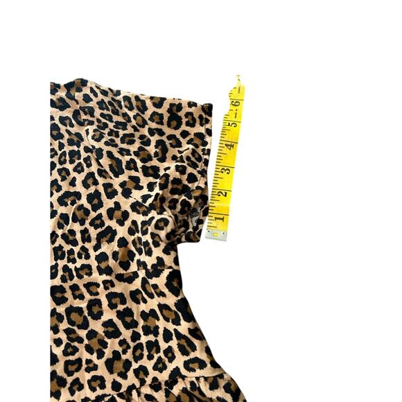 Altar’d State- Mini Dress- Medium - cheetah leopard print ruffle dress- tunic - Picture 9 of 9